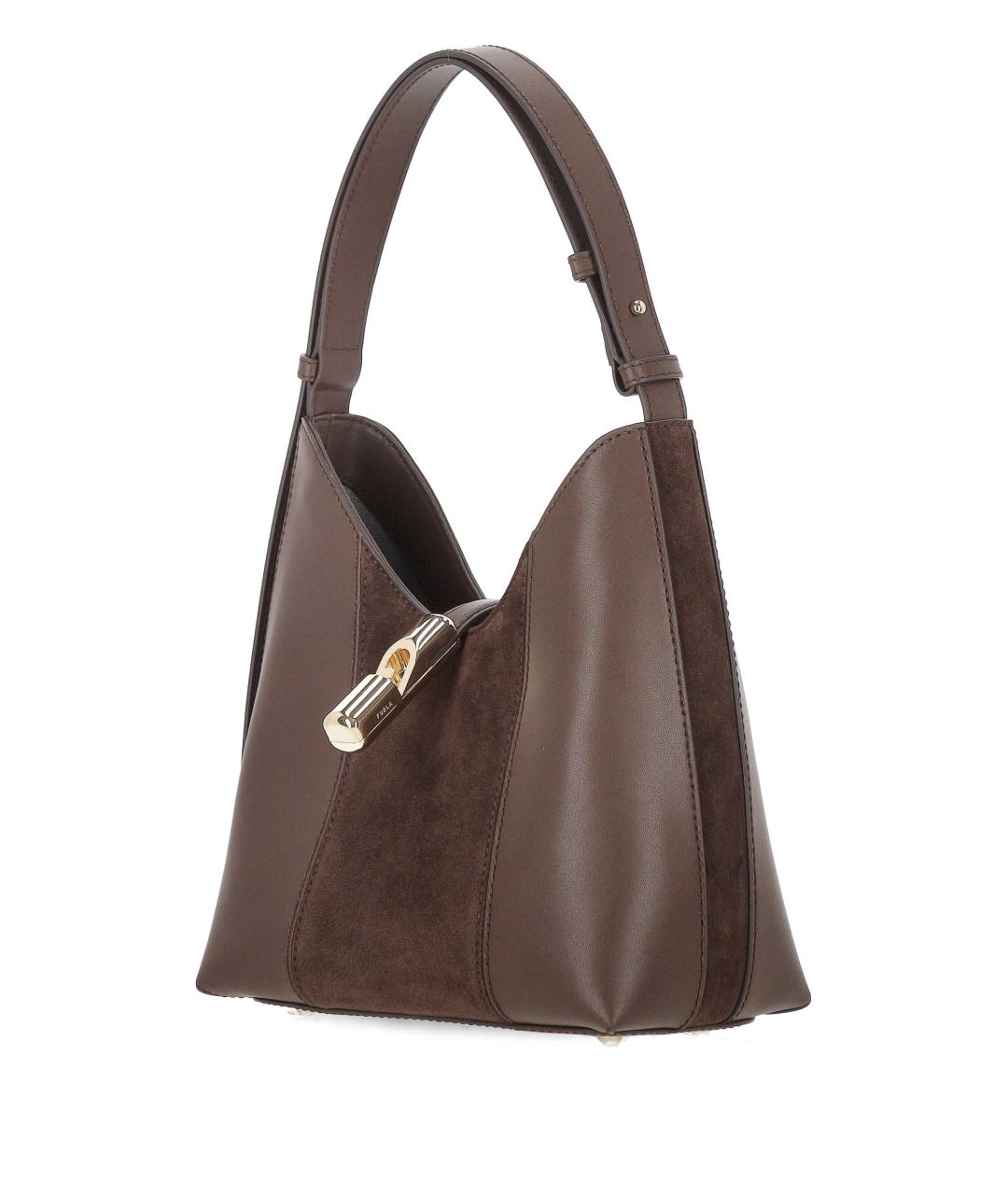 FURLA Коричневая кожаная сумка тоут, фото 2