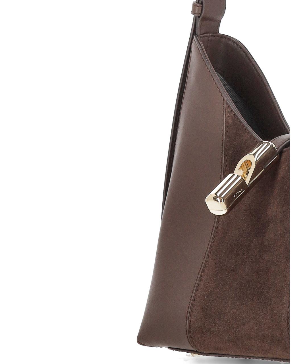 FURLA Коричневая кожаная сумка тоут, фото 4