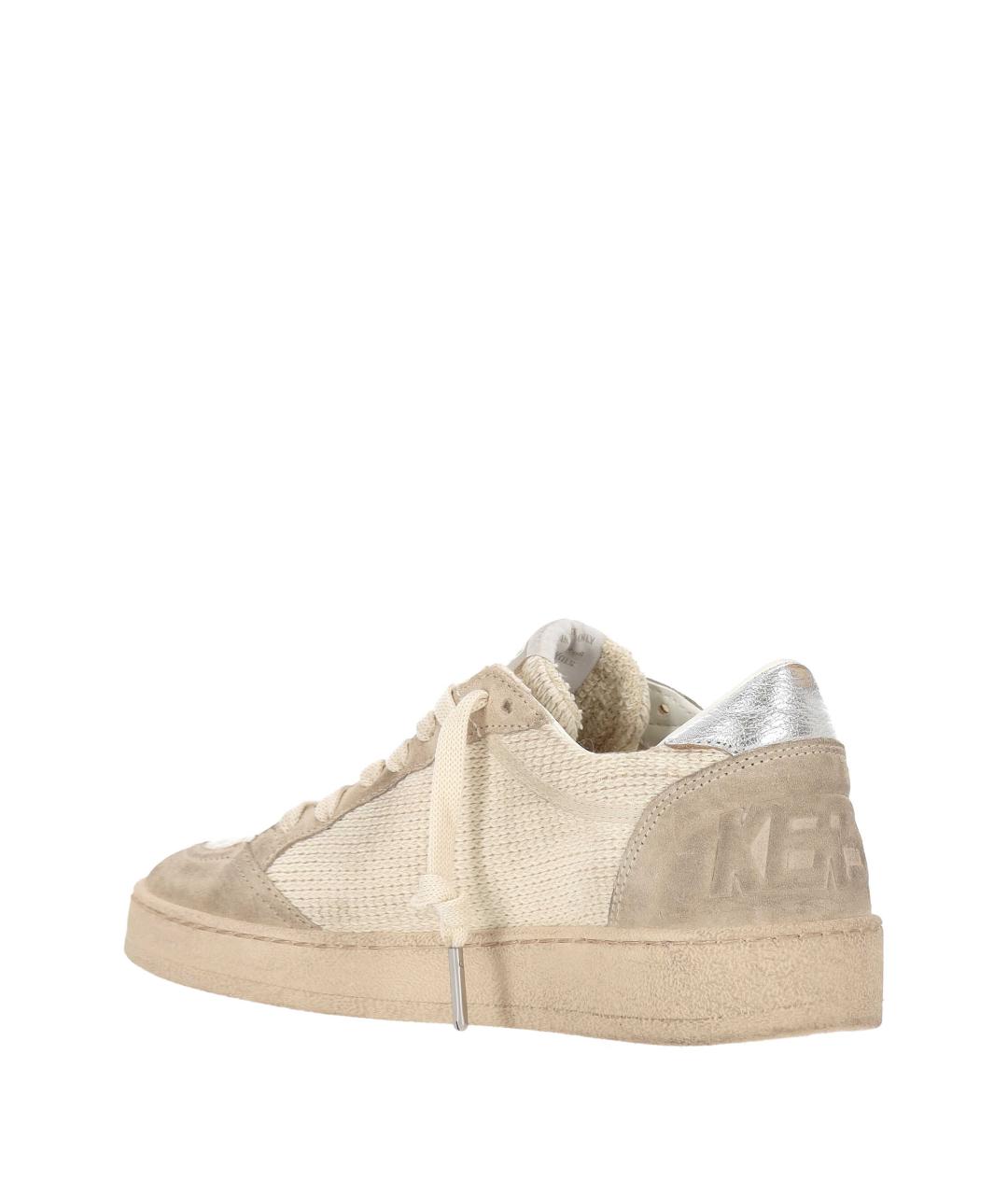 GOLDEN GOOSE Бежевые кожаные кеды, фото 3