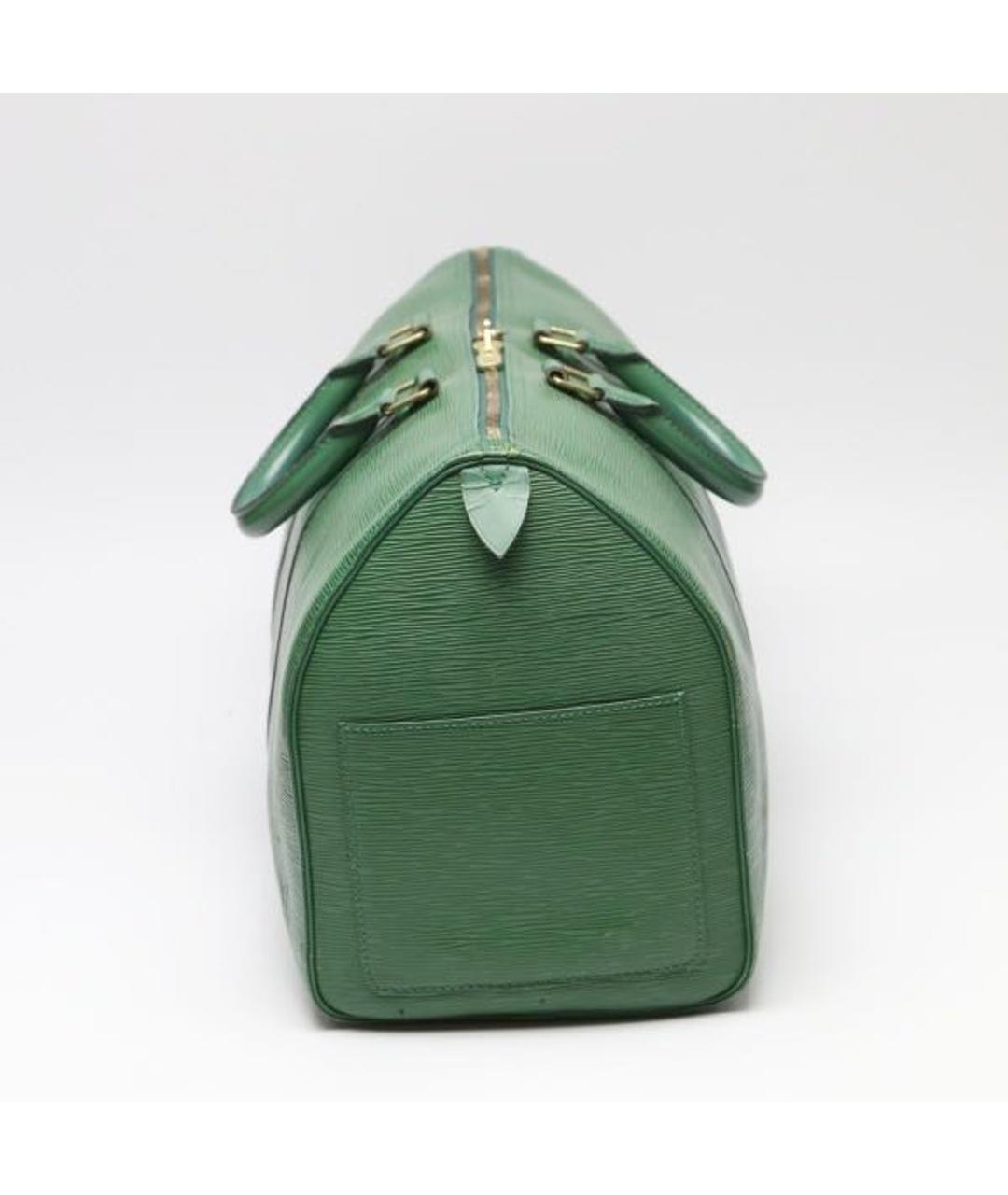 LOUIS VUITTON PRE-OWNED Зеленая кожаная дорожная/спортивная сумка, фото 3