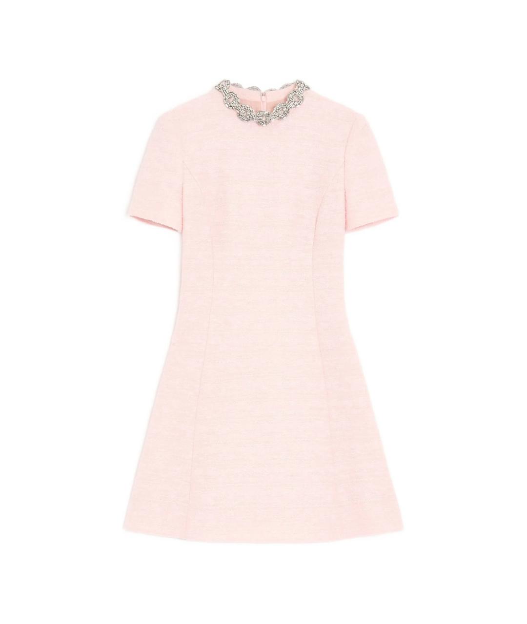 VALENTINO Розовое хлопковое платье, фото 1