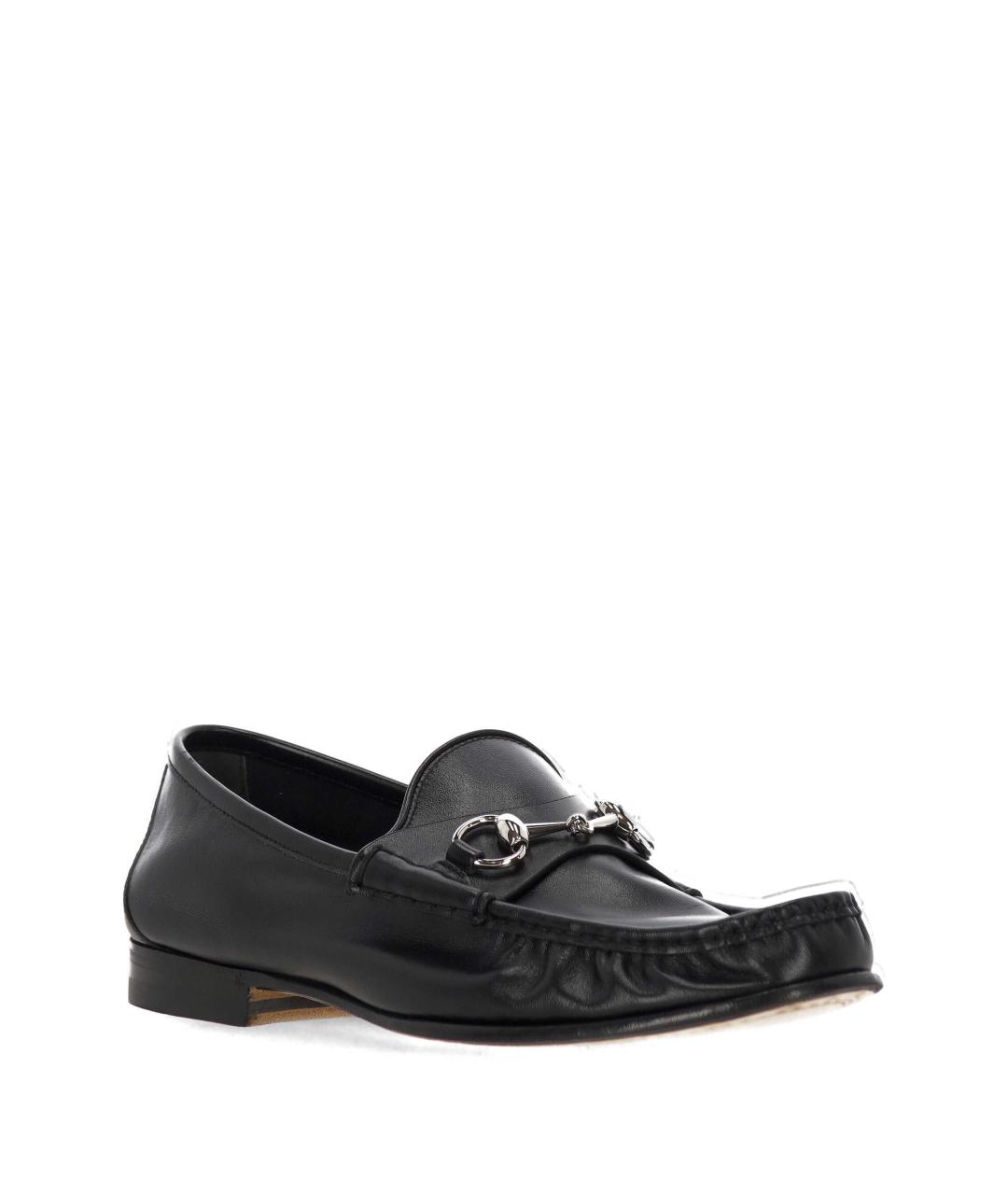 GUCCI Черные кожаные лоферы, фото 2