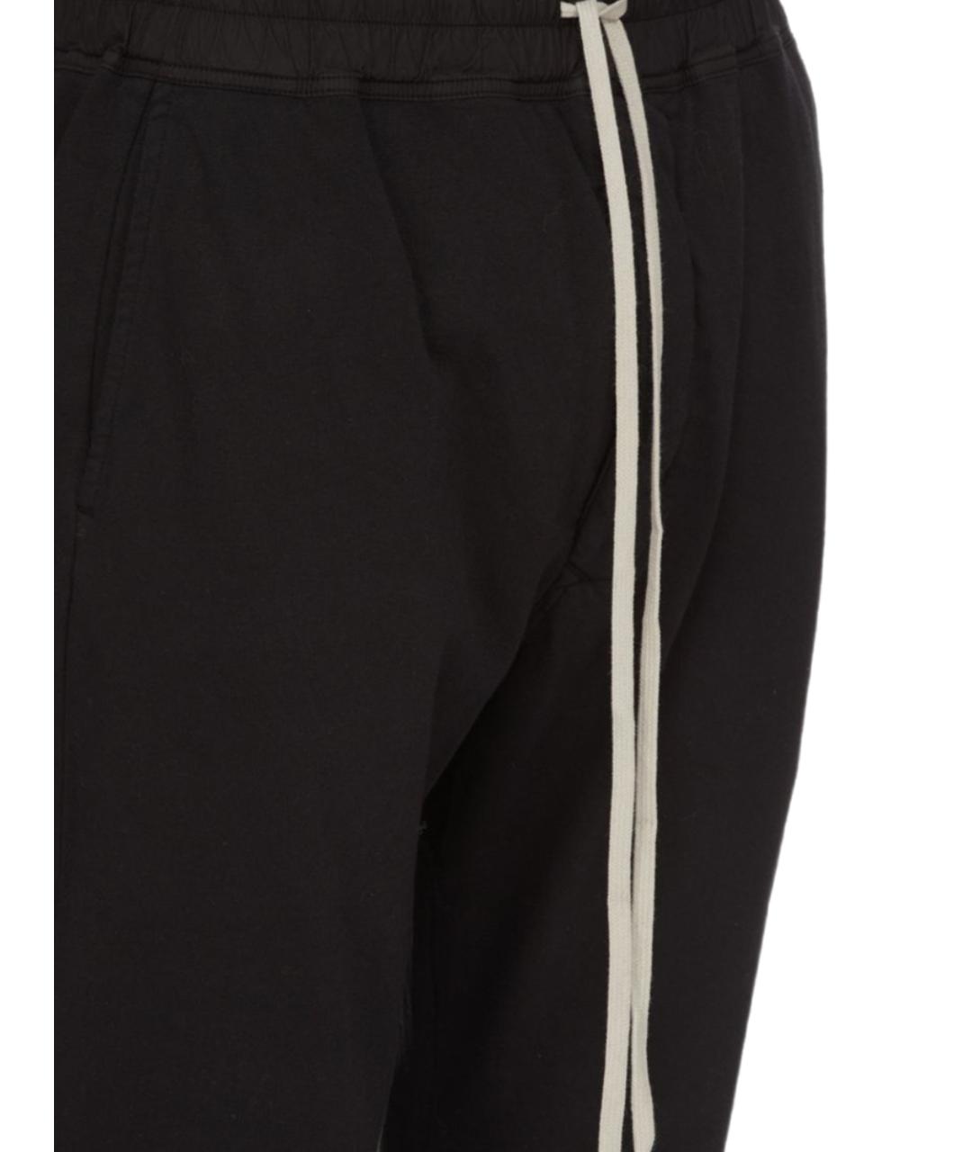 RICK OWENS DRKSHDW Черные хлопковые повседневные брюки, фото 2