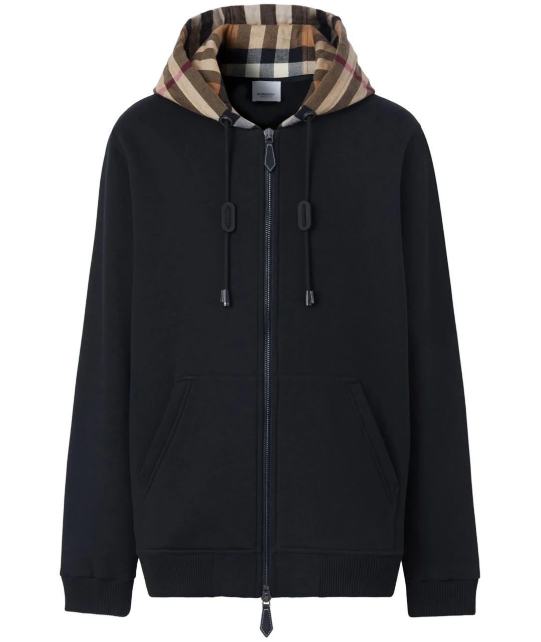 BURBERRY Черная хлопковая куртка, фото 1