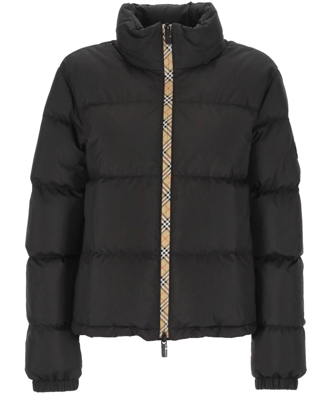BURBERRY Черный полиэстеровый пуховик, фото 1