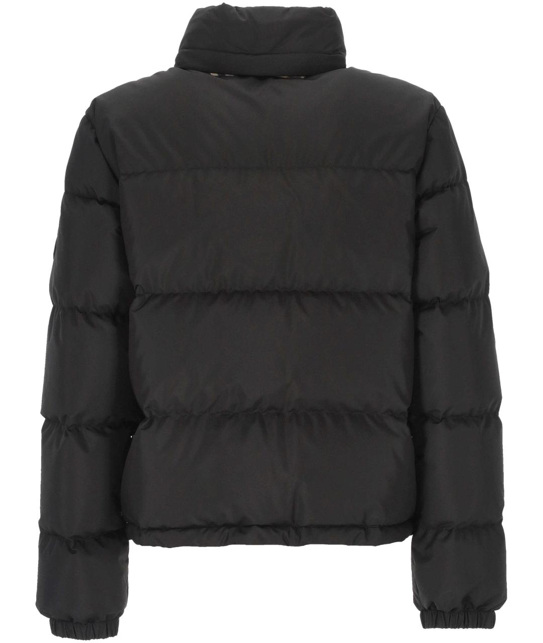 BURBERRY Черный полиэстеровый пуховик, фото 3