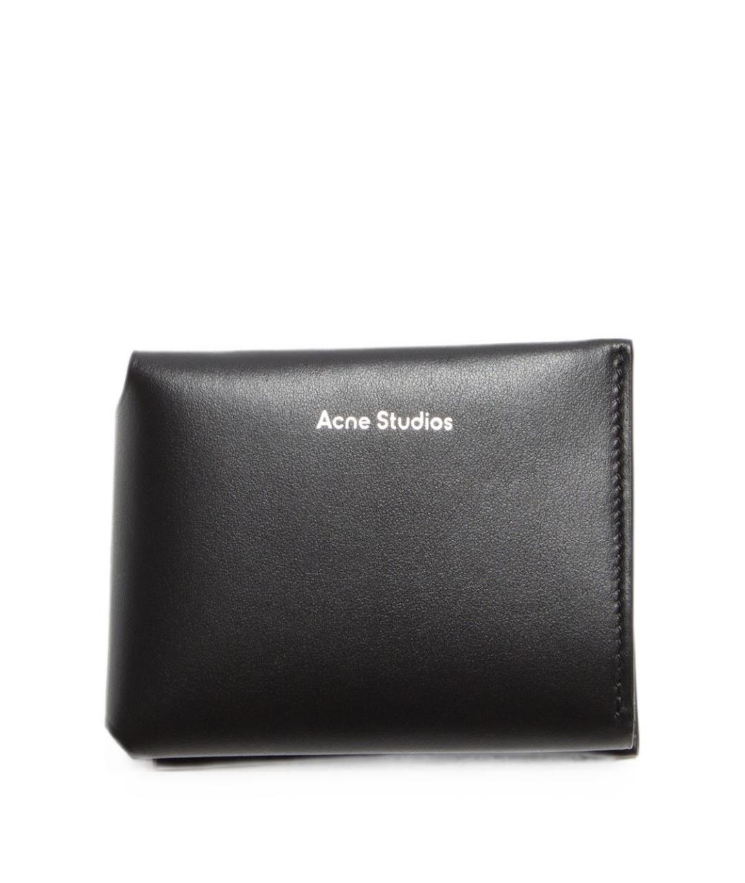 ACNE STUDIOS Черный кожаный кошелек, фото 1