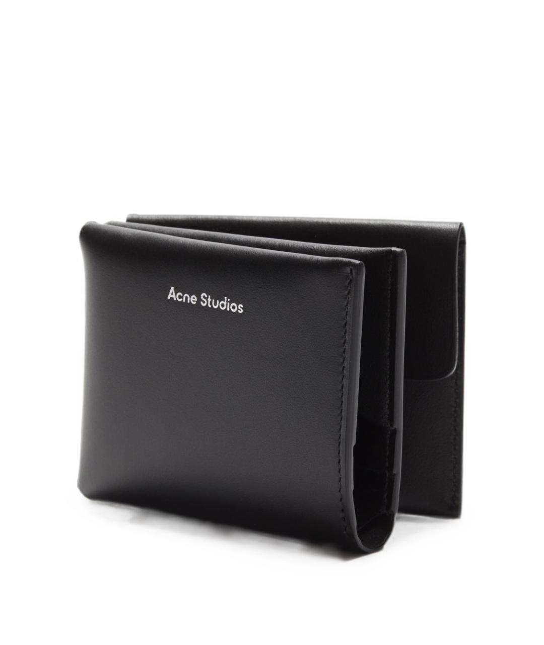 ACNE STUDIOS Черный кожаный кошелек, фото 2