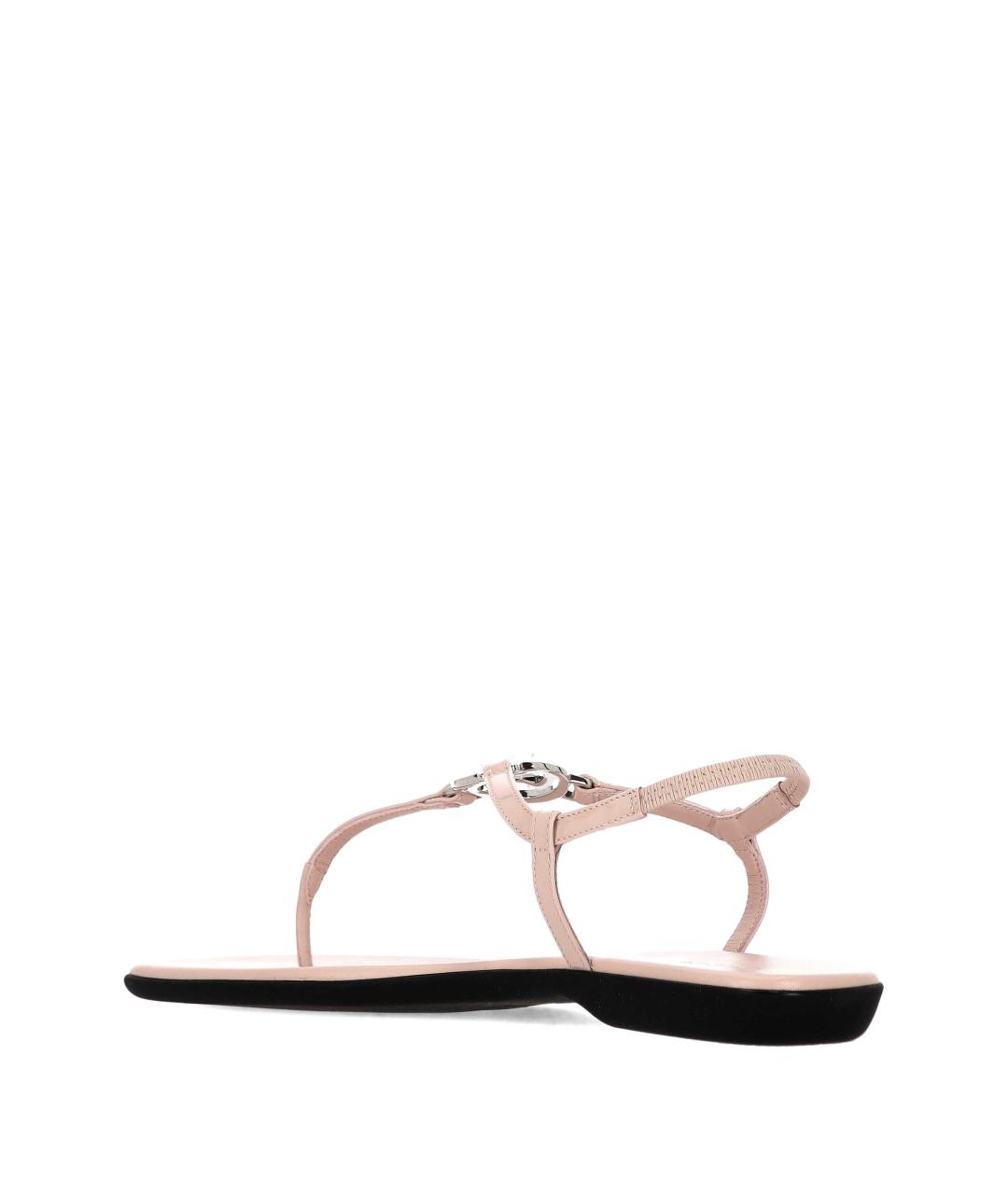 GUCCI Розовые сандалии из лакированной кожи, фото 3