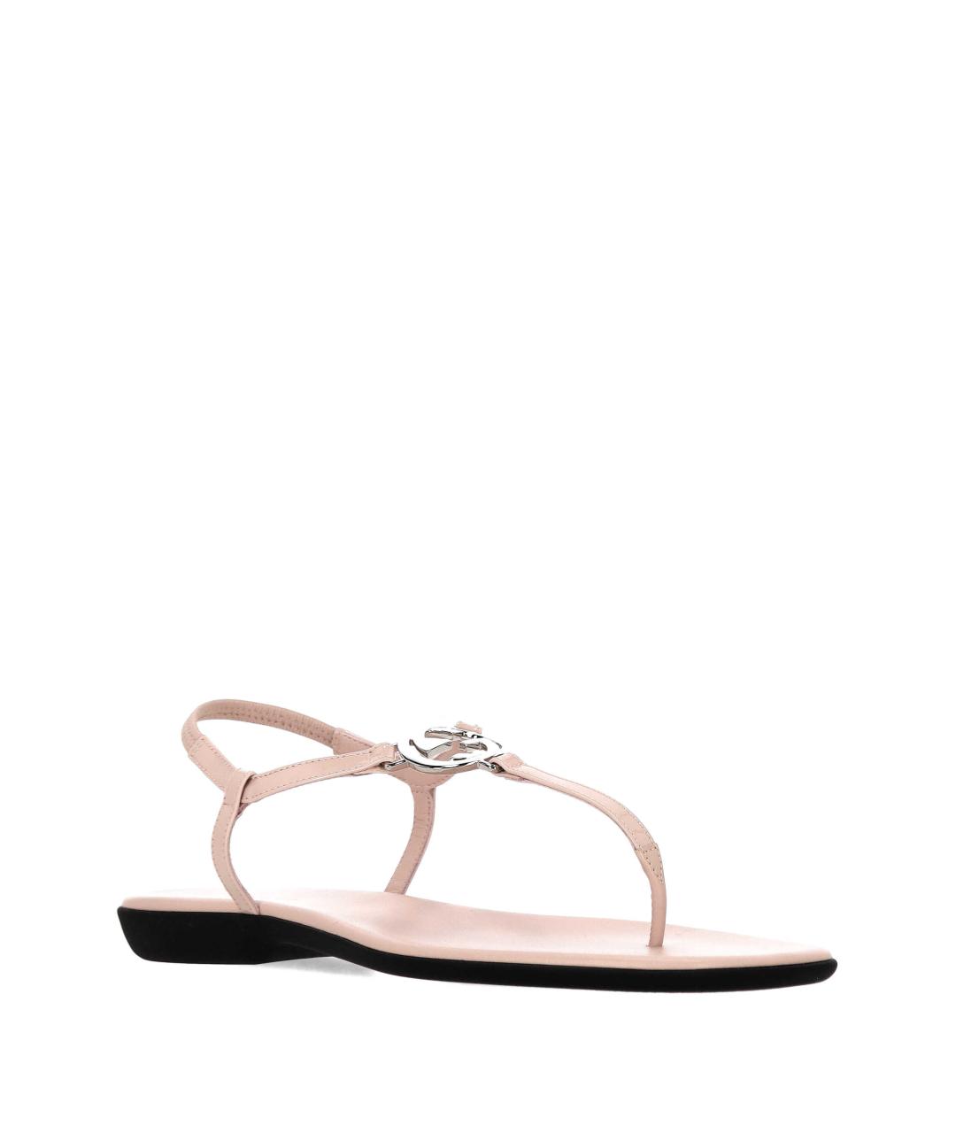 GUCCI Розовые сандалии из лакированной кожи, фото 2