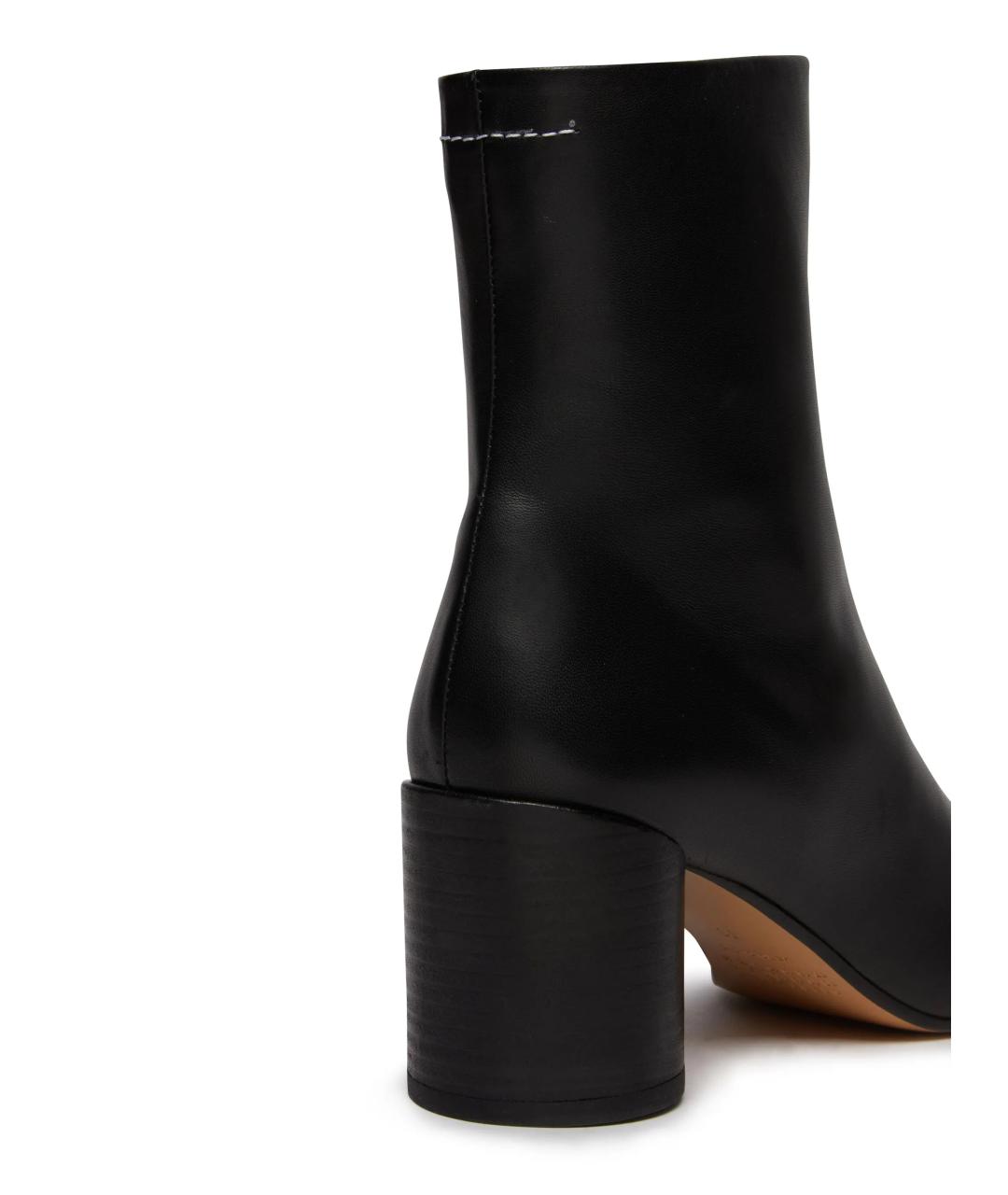 MM6 MAISON MARGIELA Черные кожаные сапоги, фото 5