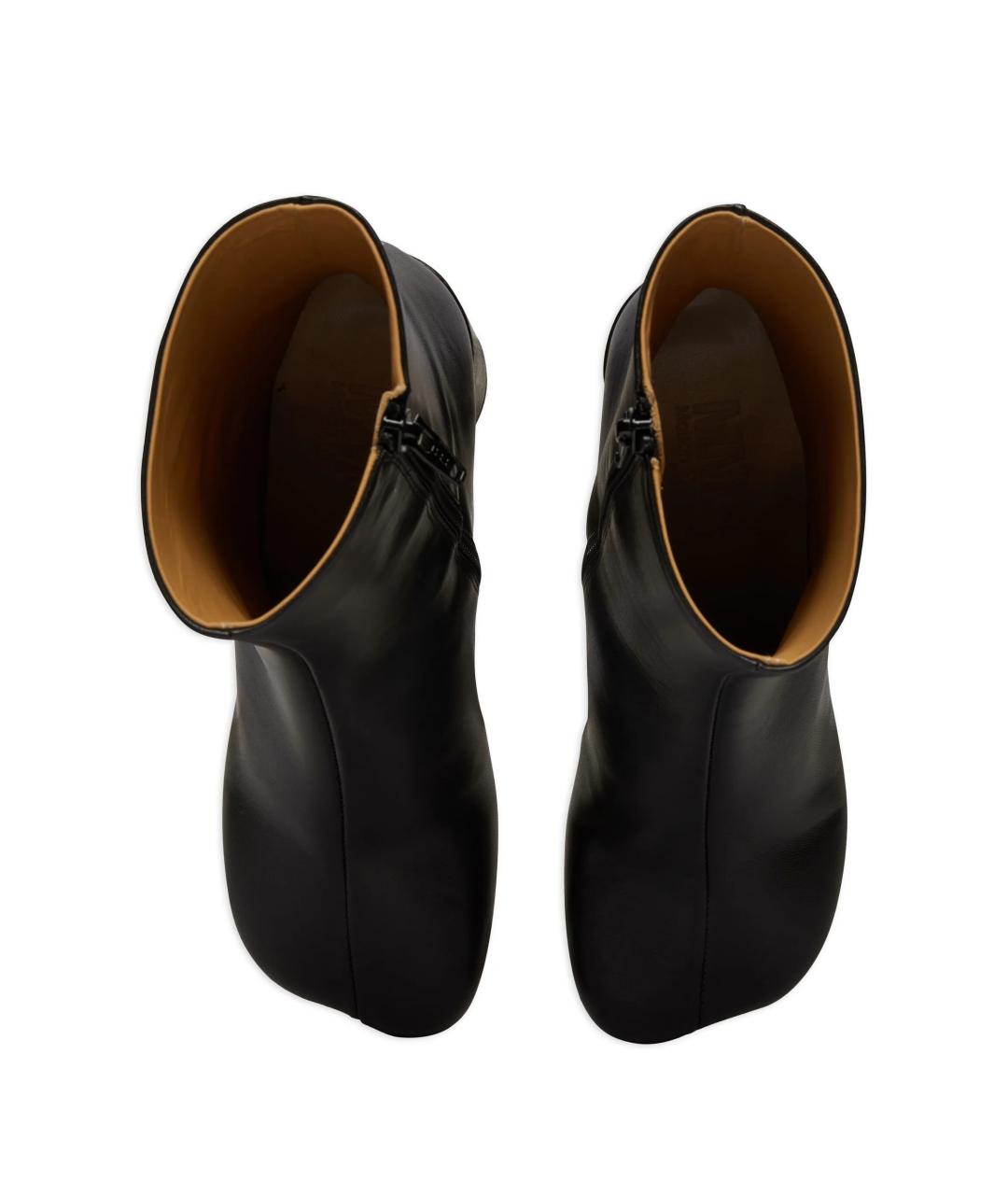 MM6 MAISON MARGIELA Черные кожаные сапоги, фото 4