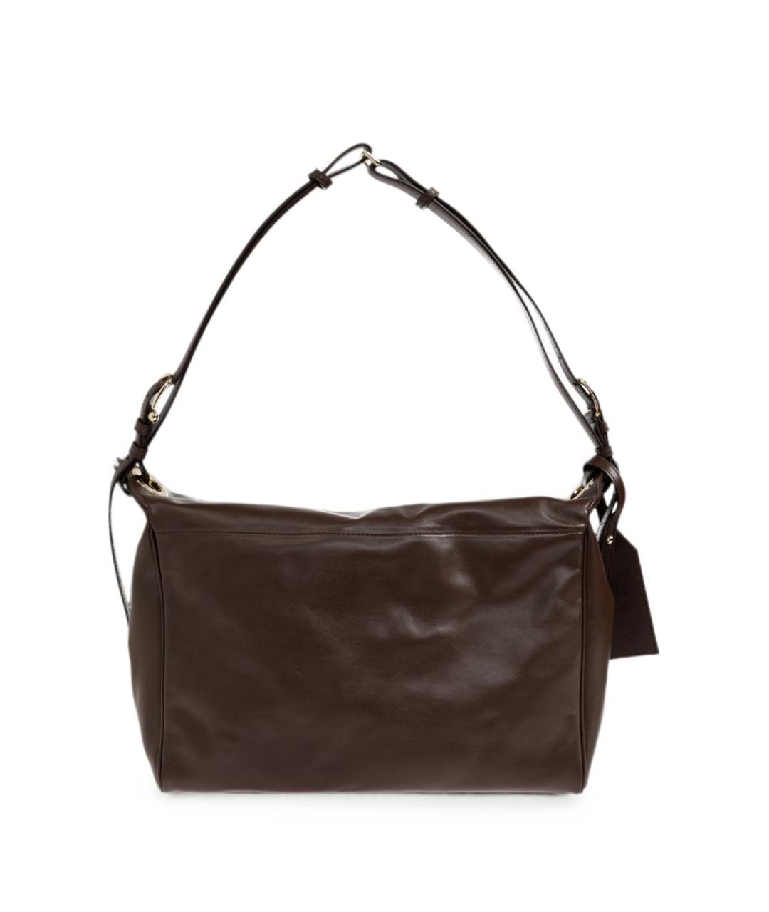 FURLA Коричневая кожаная сумка через плечо, фото 3
