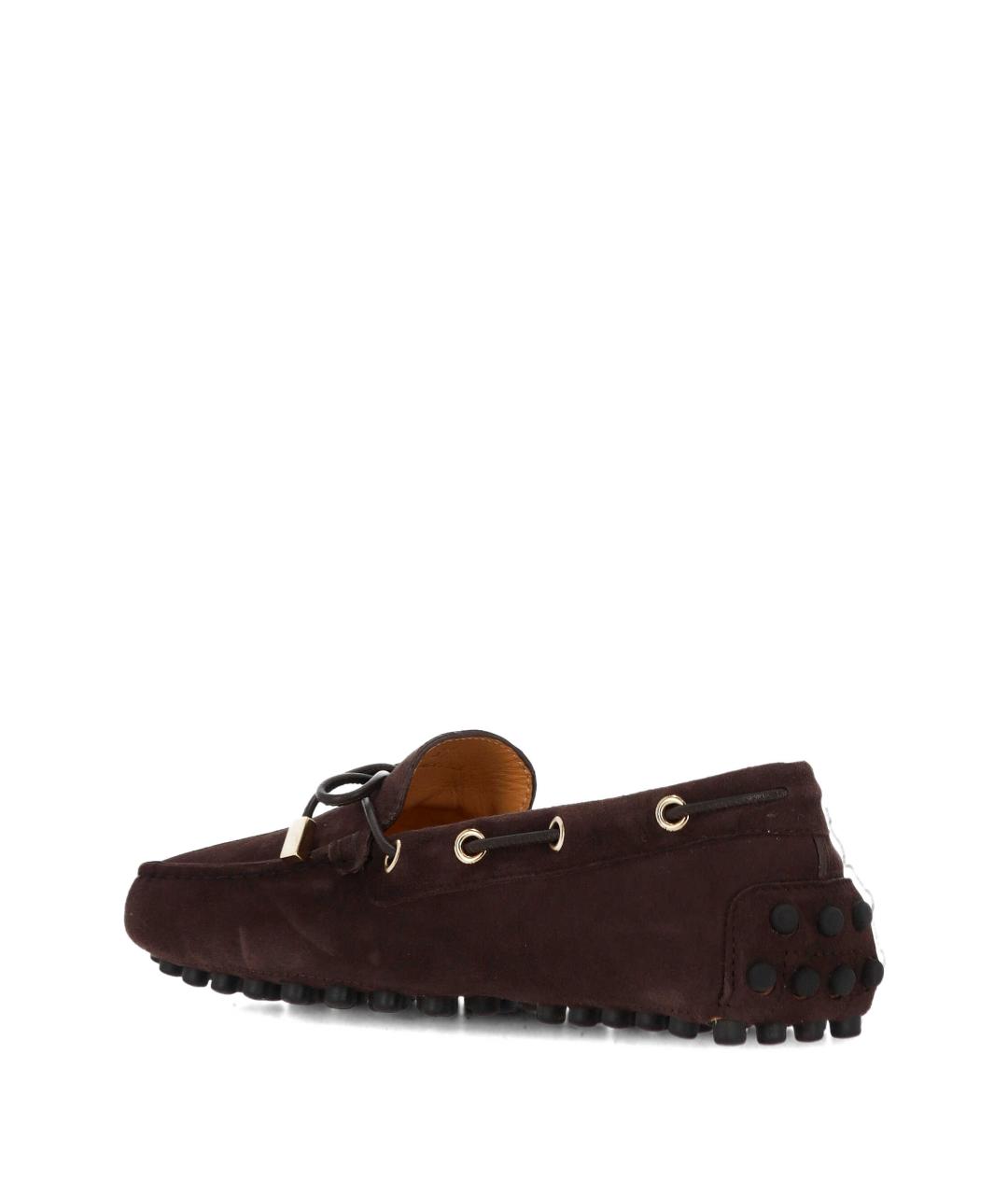 TOD'S Коричневые кожаные лоферы, фото 3