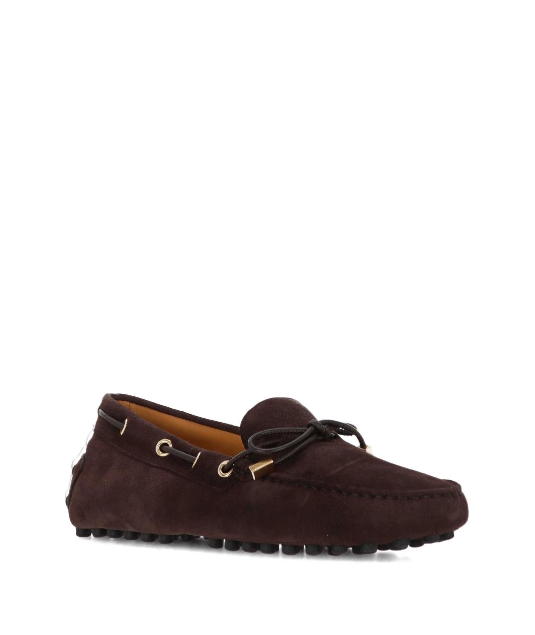TOD'S Коричневые кожаные лоферы, фото 2