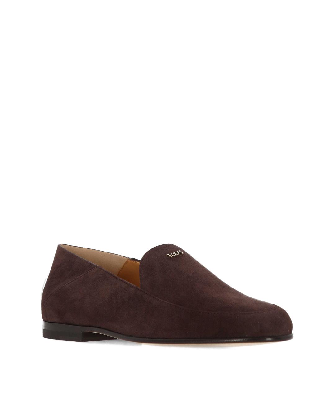 TOD'S Коричневые кожаные лоферы, фото 2