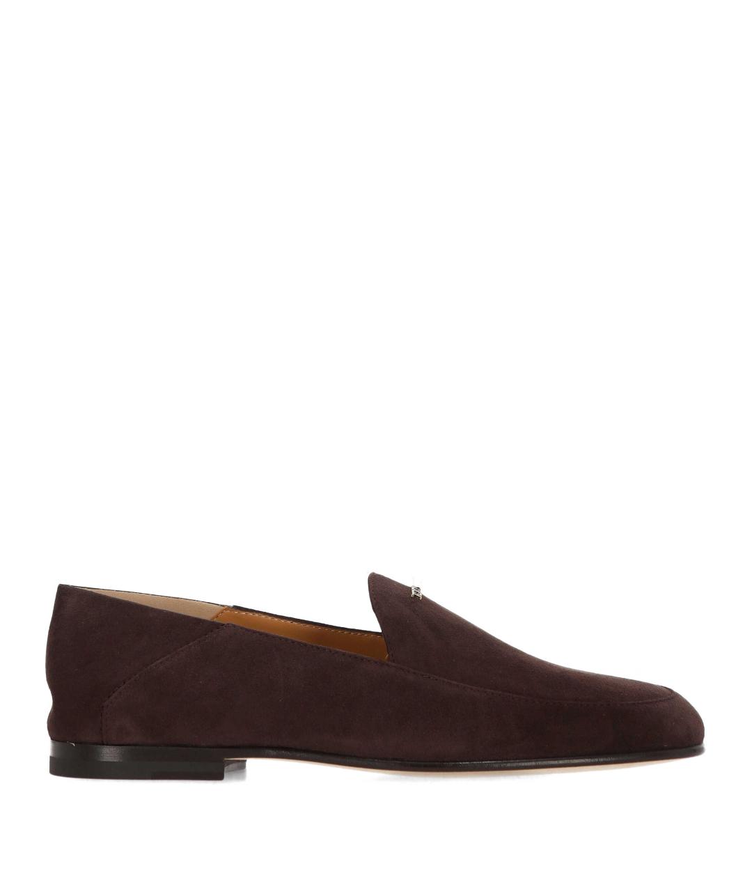 TOD'S Коричневые кожаные лоферы, фото 1
