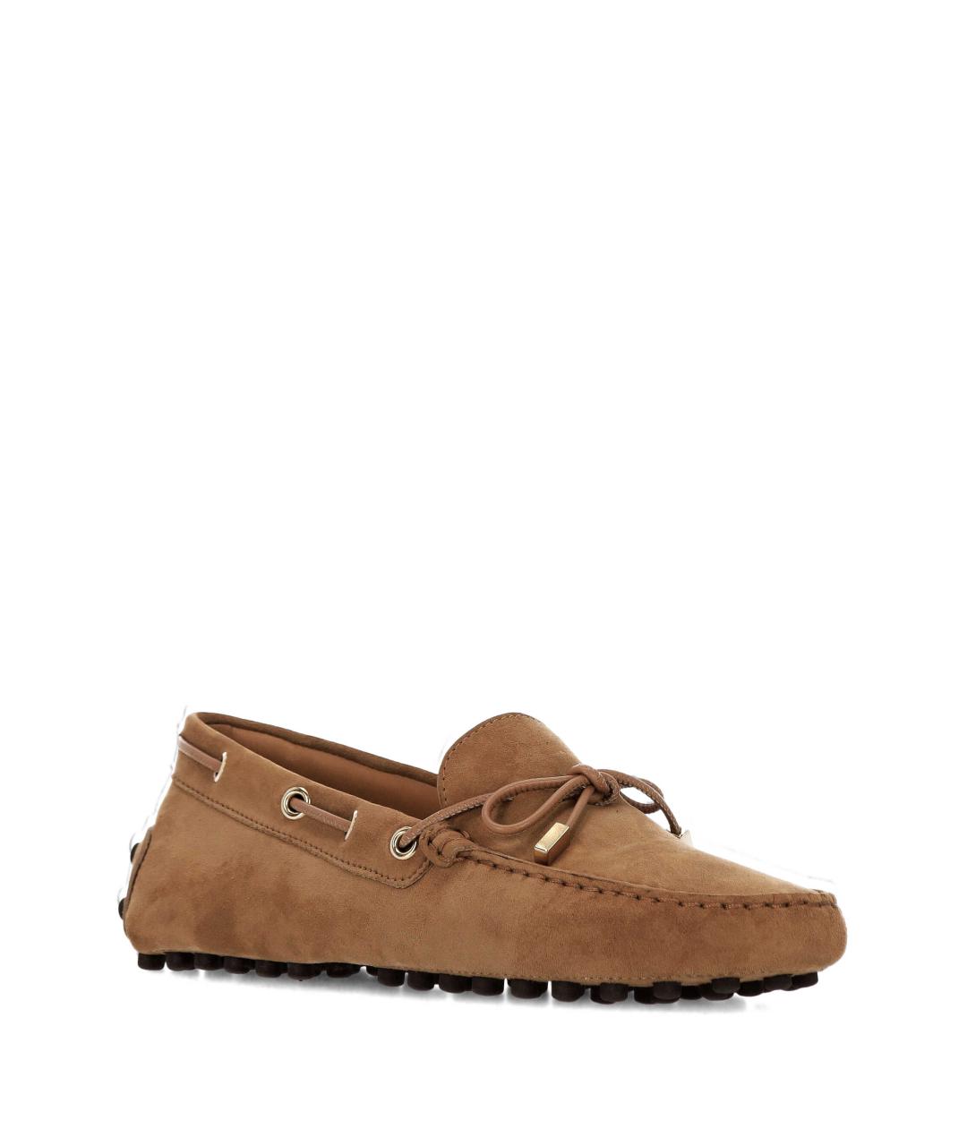 TOD'S Коричневые замшевые лоферы, фото 2