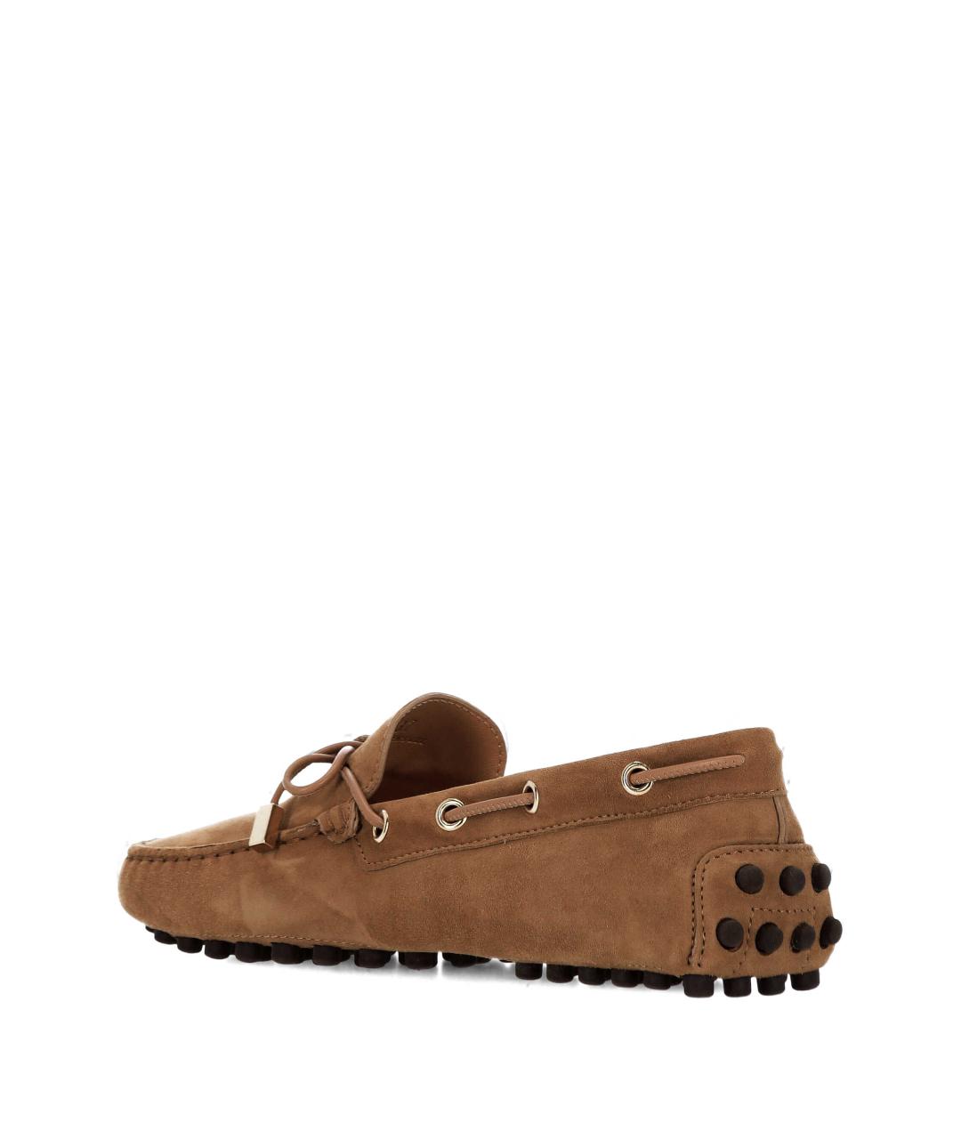 TOD'S Коричневые замшевые лоферы, фото 3