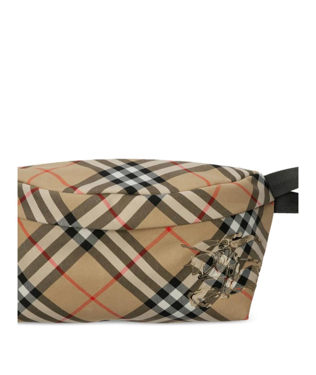 BURBERRY Бежевая синтетическая поясная сумка, фото 3