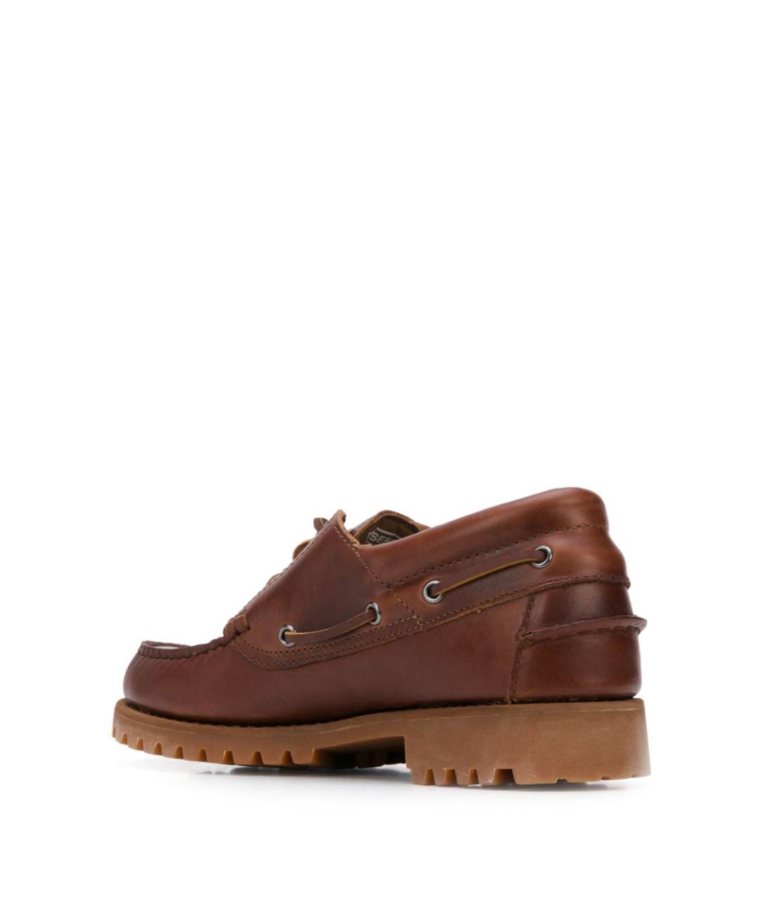 SEBAGO Коричневые кожаные низкие ботинки, фото 3