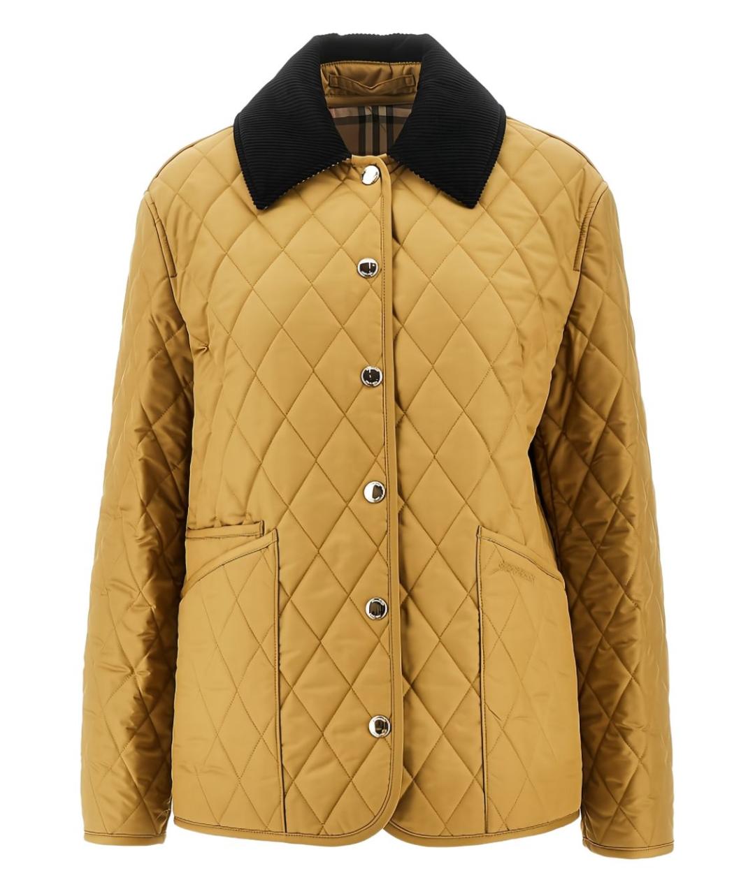 BURBERRY Бежевая полиэстеровая куртка, фото 1
