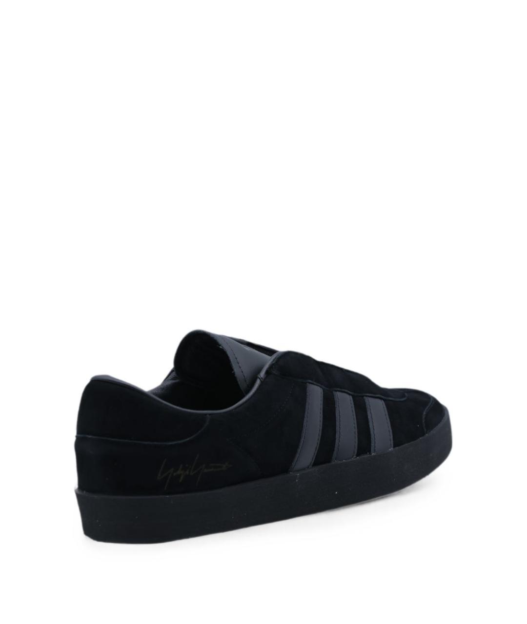Y-3 Черные кожаные кеды, фото 3