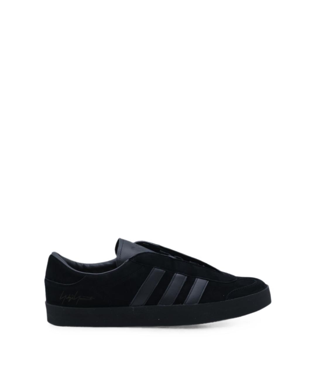 Y-3 Черные кожаные кеды, фото 1