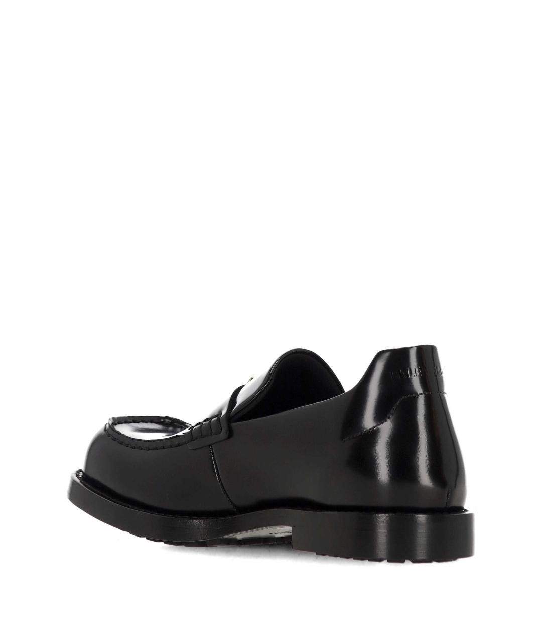 BALENCIAGA Черные кожаные лоферы, фото 3