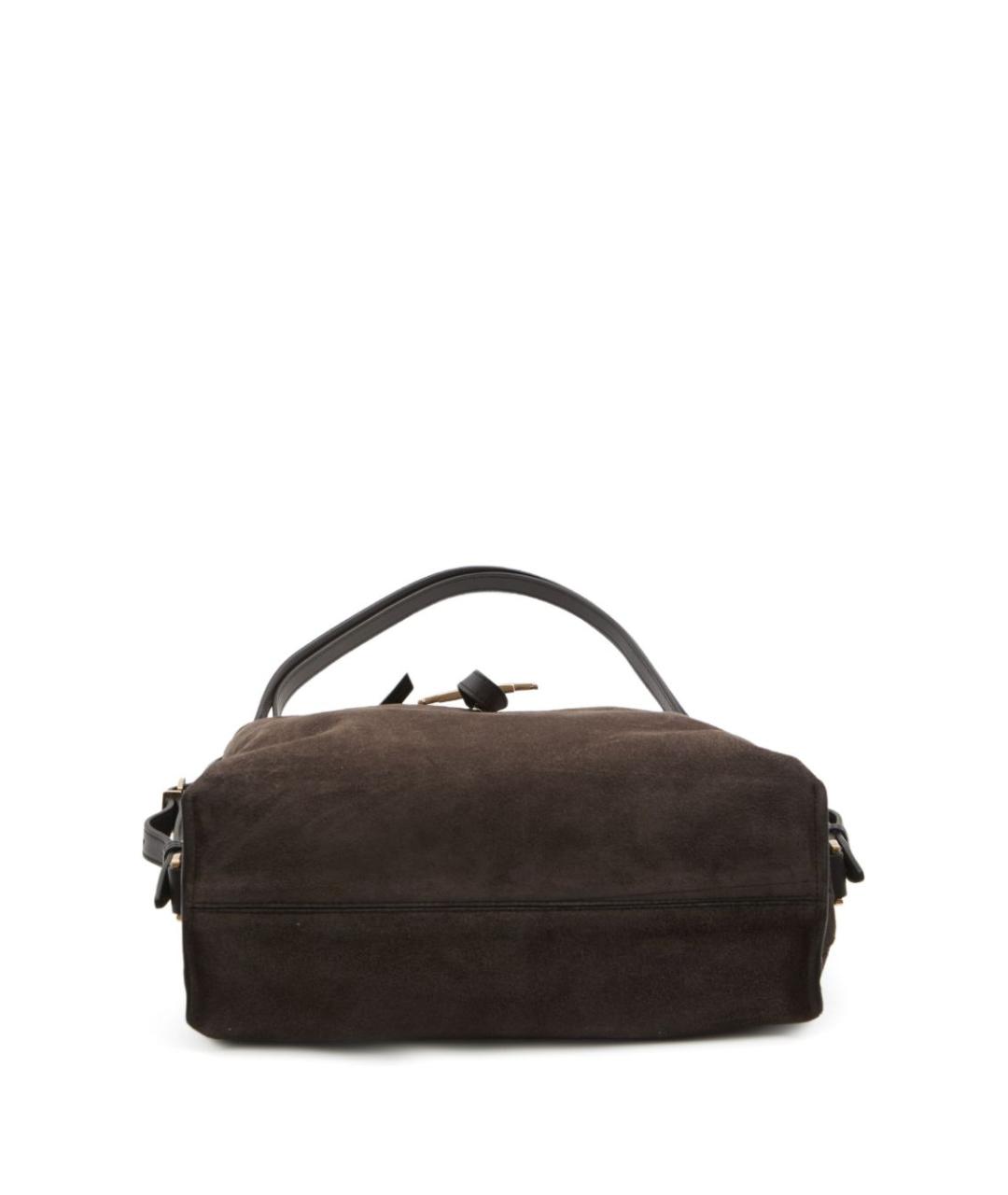 TOD'S Коричневая замшевая сумка тоут, фото 4