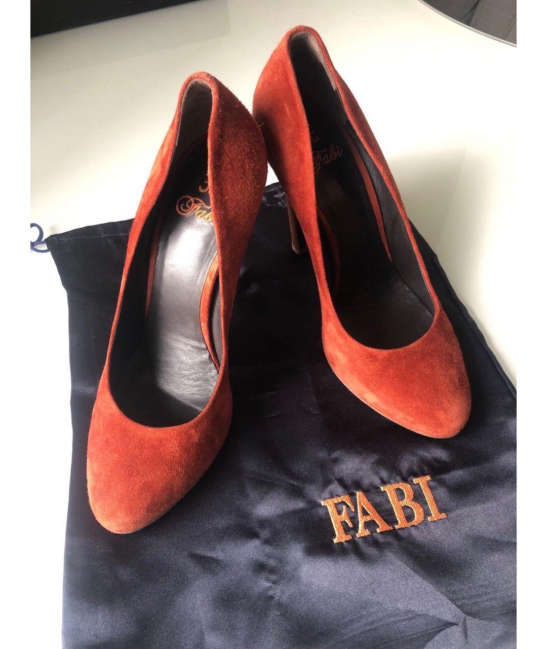 FABI Красные замшевые ботинки, фото 3
