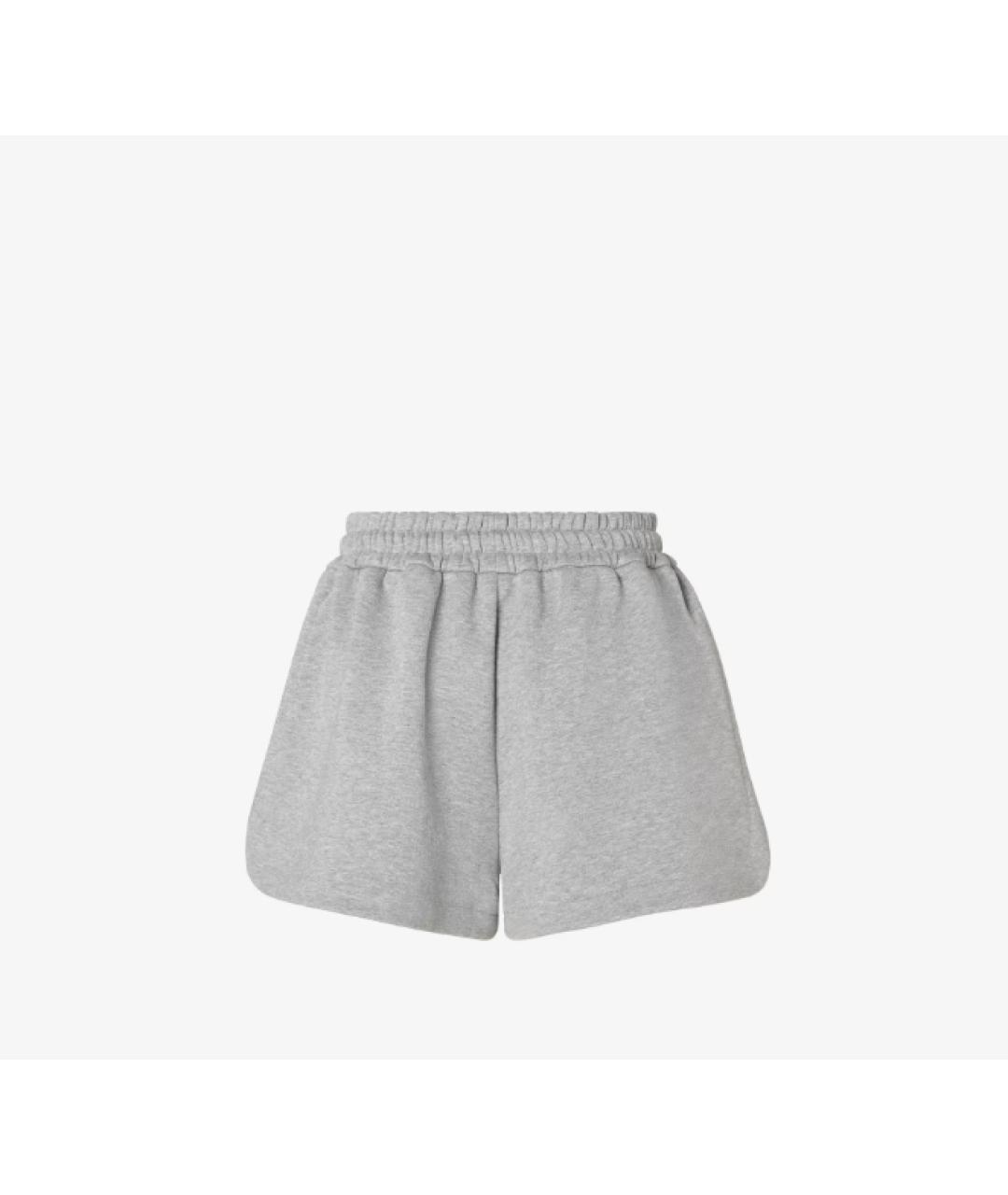 FENDI Серые хлопковые шорты, фото 2