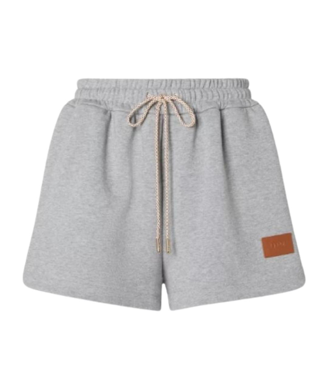 FENDI Серые хлопковые шорты, фото 1