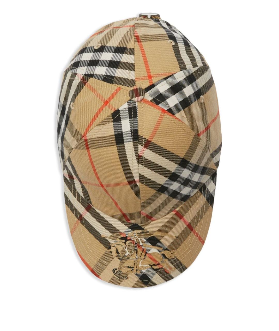 BURBERRY Бежевая синтетическая кепка/бейсболка, фото 2