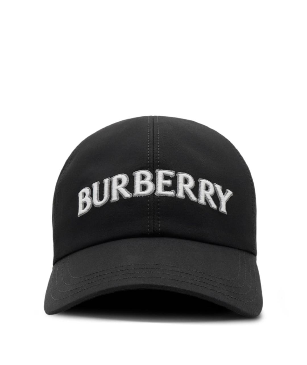 BURBERRY Черная хлопковая кепка/бейсболка, фото 1
