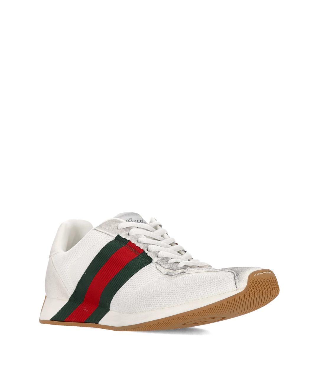 GUCCI Белые синтетические кроссовки, фото 2