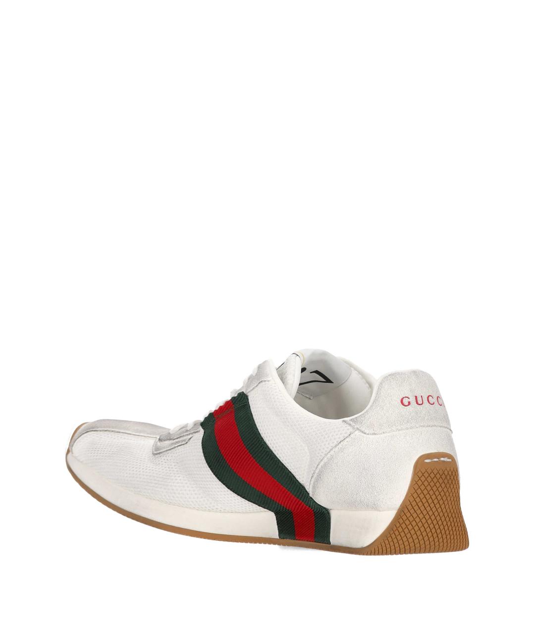GUCCI Белые синтетические кроссовки, фото 3