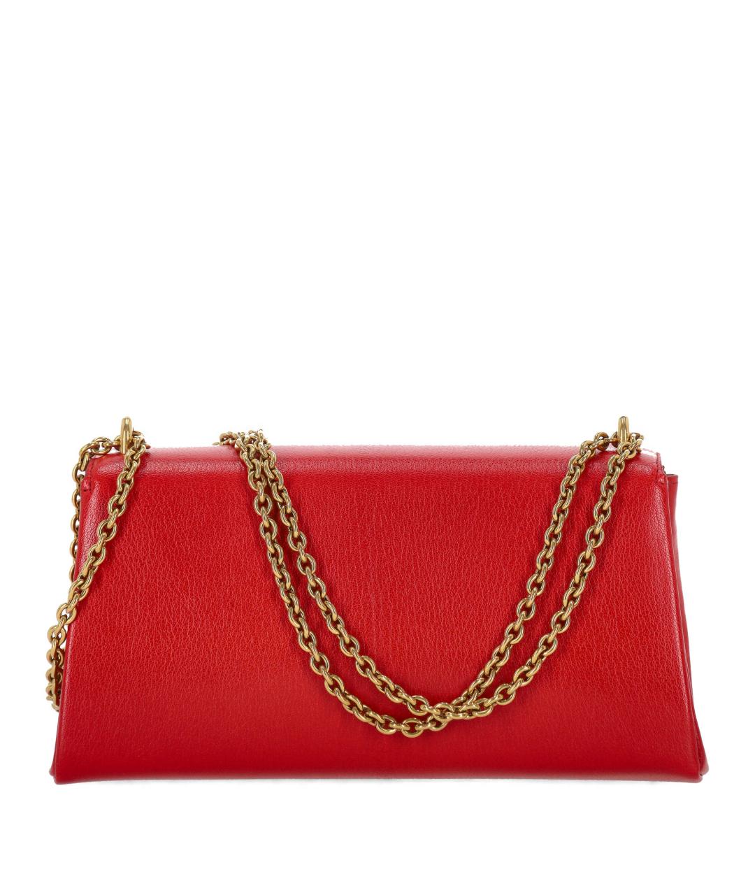 GUCCI Красная кожаная сумка через плечо, фото 3