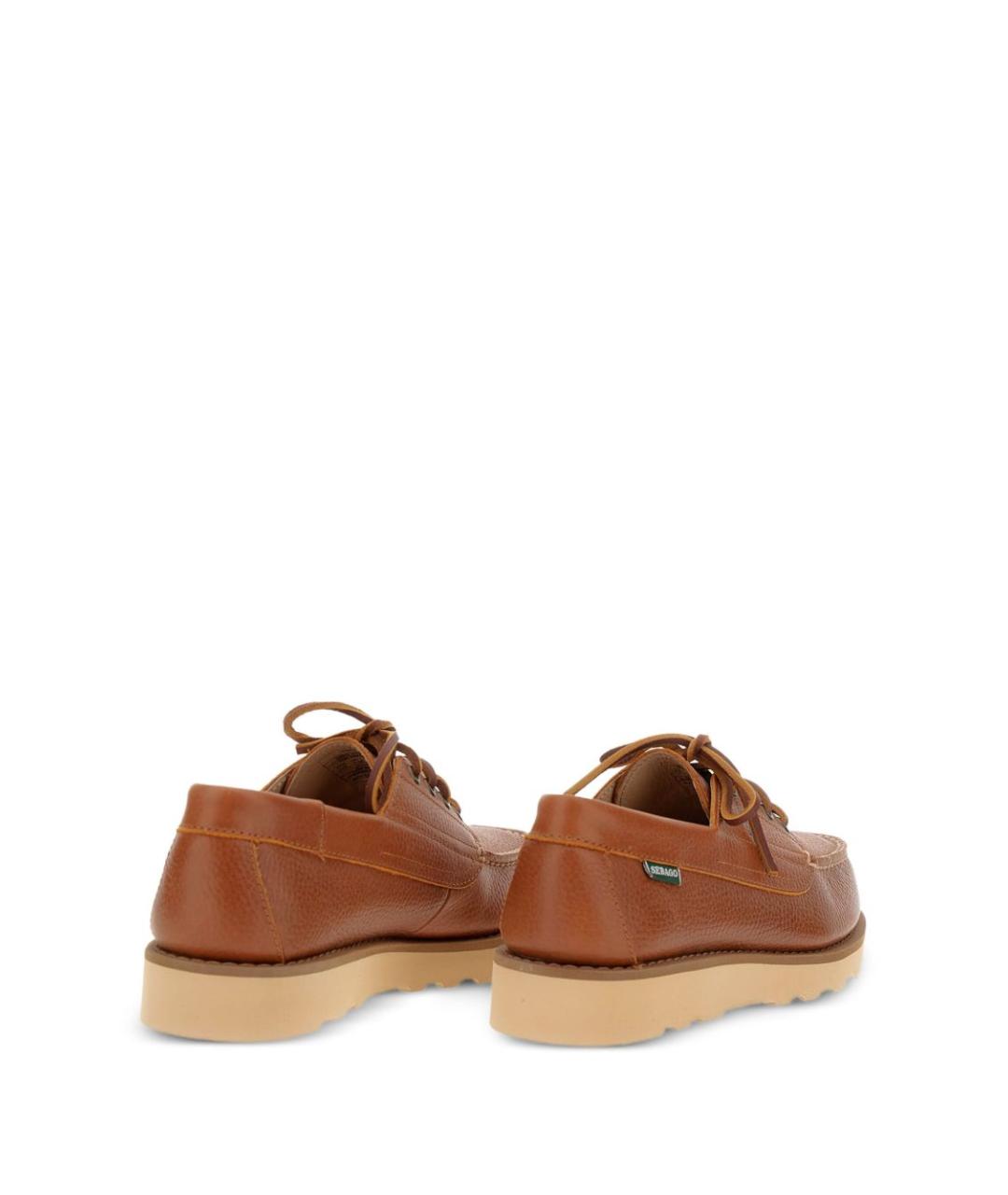 SEBAGO Коричневые кожаные низкие ботинки, фото 3