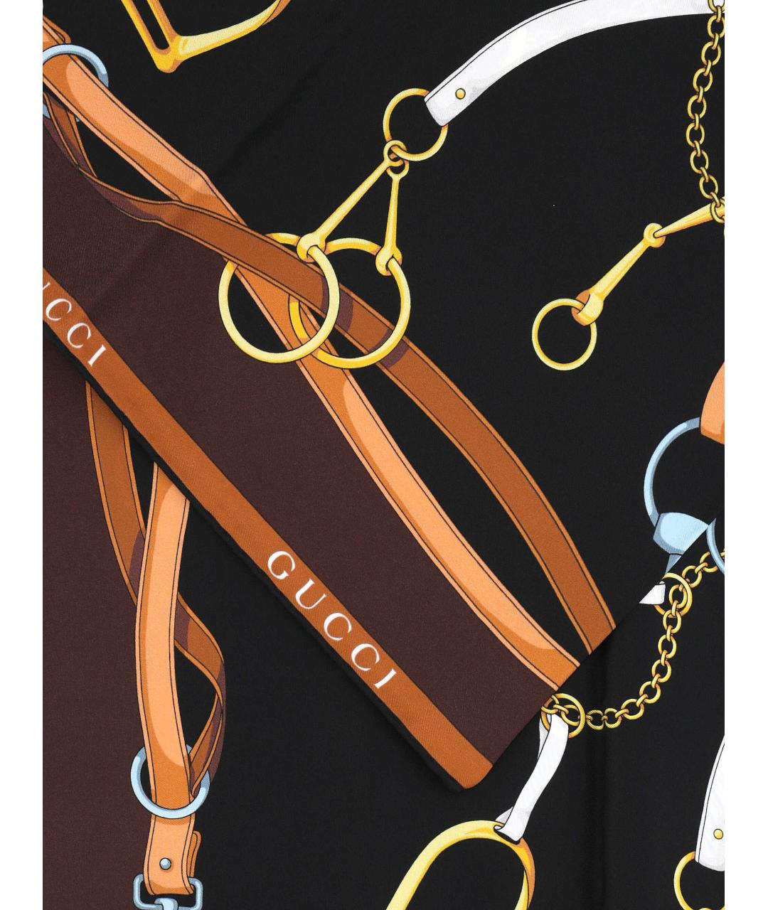 GUCCI Мульти шелковый шарф, фото 5