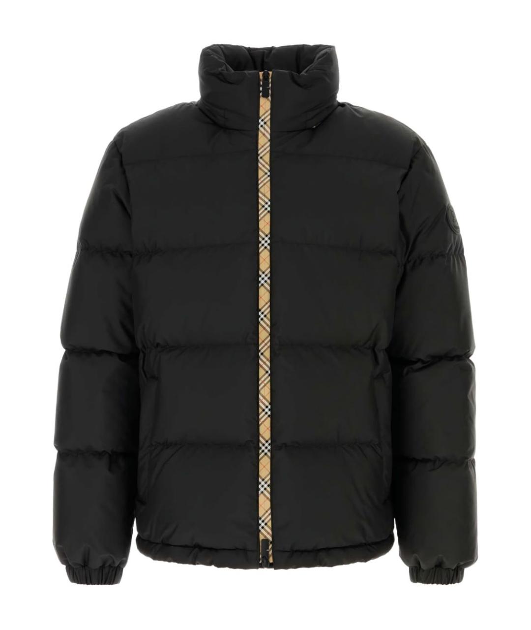BURBERRY Черный полиэстеровый пуховик, фото 1