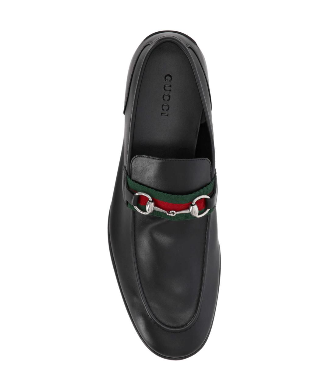 GUCCI Черные кожаные лоферы, фото 4