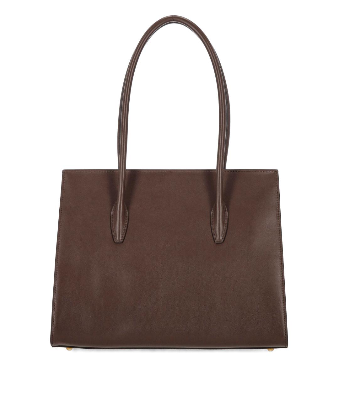 FURLA Коричневая кожаная сумка тоут, фото 3
