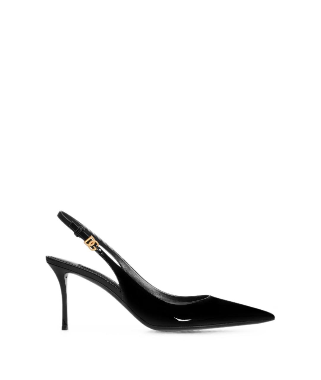 DOLCE&GABBANA Черные туфли из лакированной кожи, фото 1
