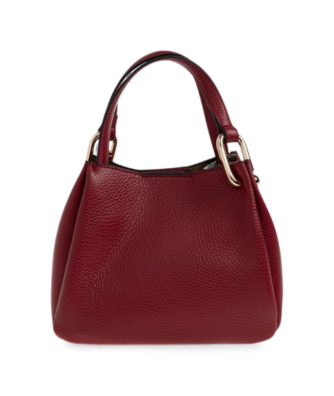 FURLA Красная кожаная сумка через плечо, фото 3