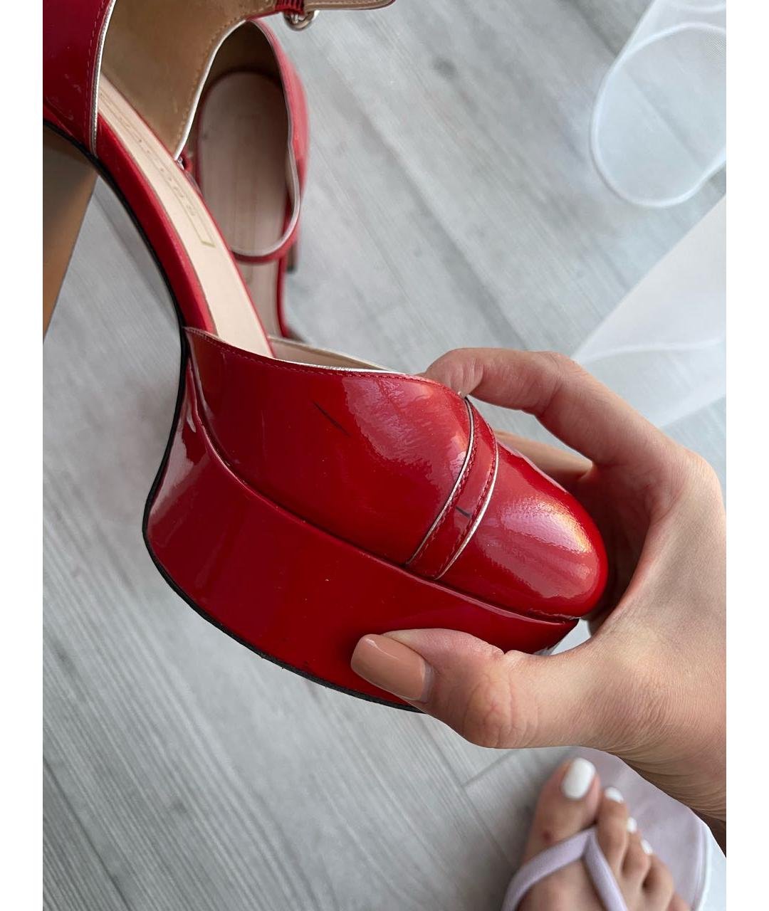 MARC JACOBS Красные туфли из лакированной кожи, фото 6