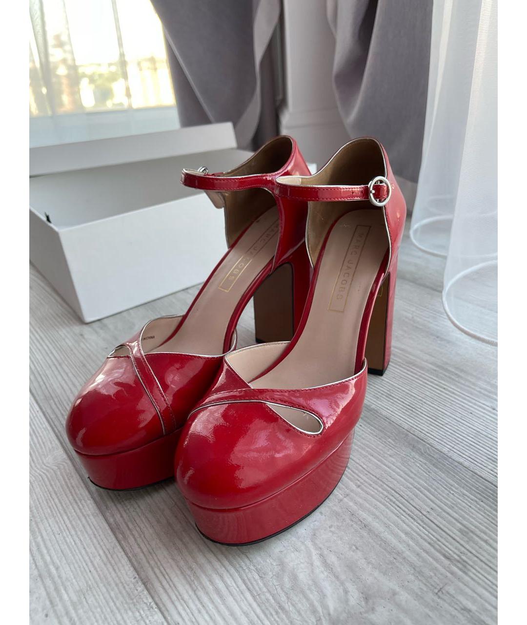 MARC JACOBS Красные туфли из лакированной кожи, фото 3