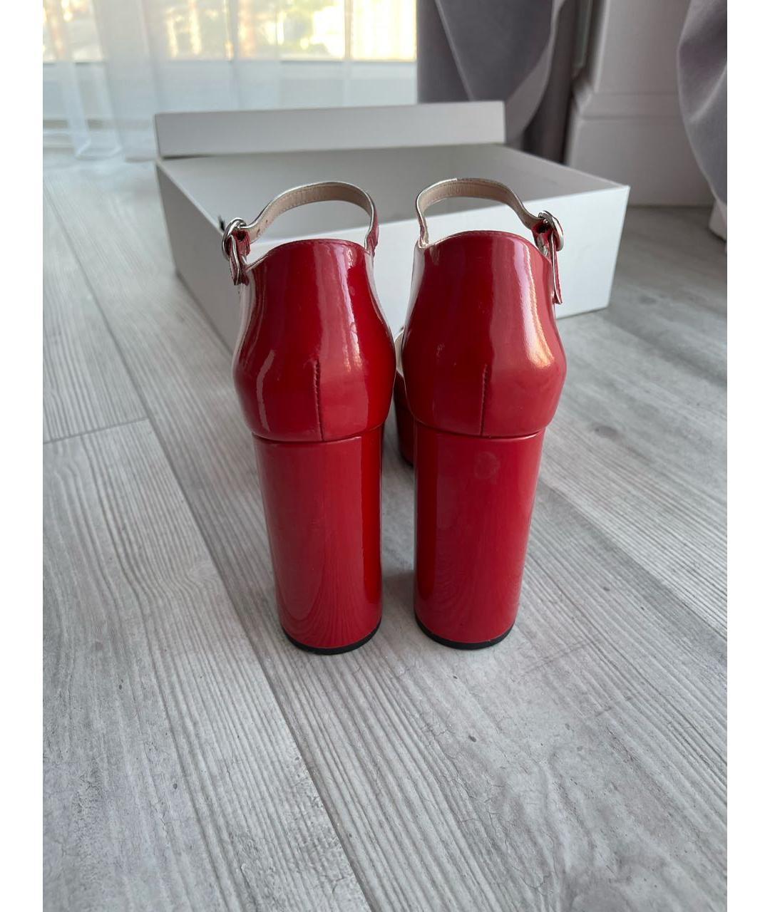 MARC JACOBS Красные туфли из лакированной кожи, фото 4