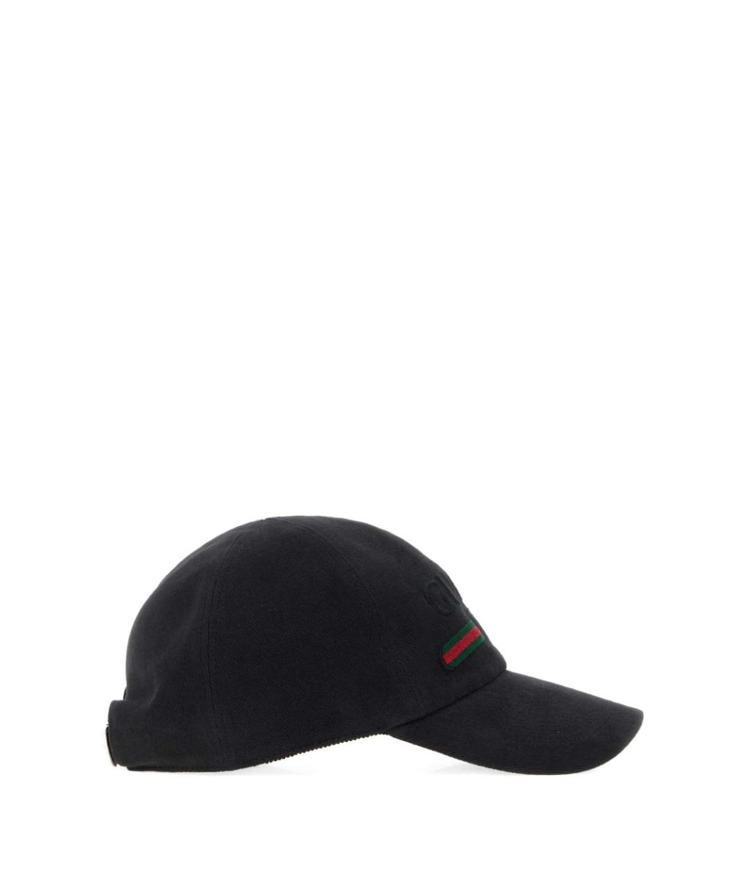 GUCCI Черная хлопковая кепка, фото 2