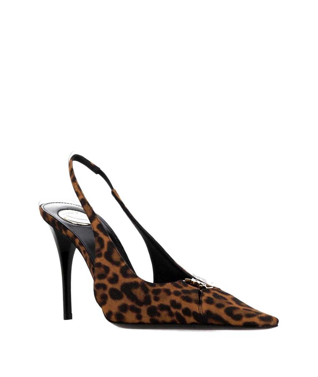 SAINT LAURENT Мульти текстильные туфли, фото 2